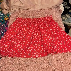 Pink printed skirt